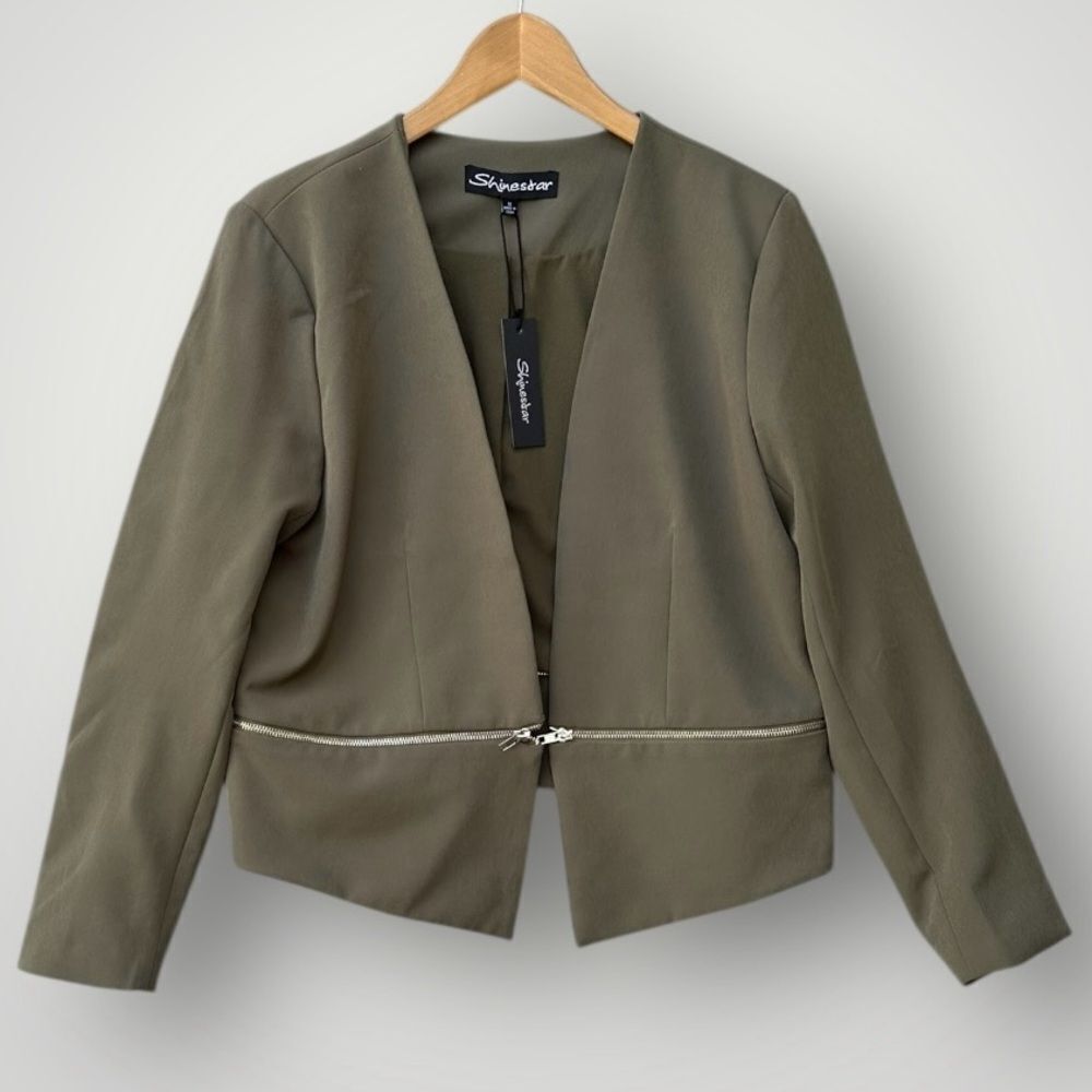 🎉5 for $45 🎉NWT Shinestar Blazer Jacket Women Size 1X